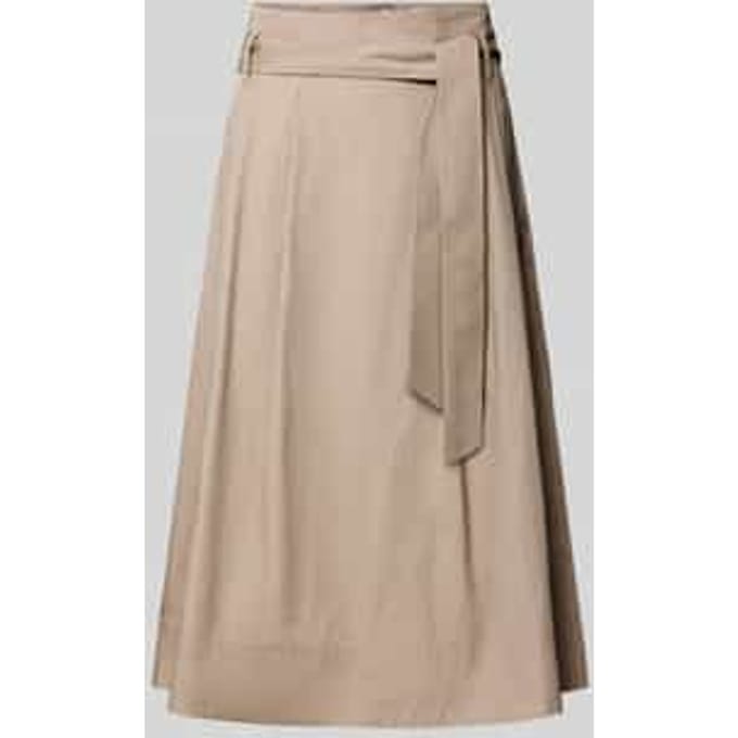 regular fit midirok in plissélook