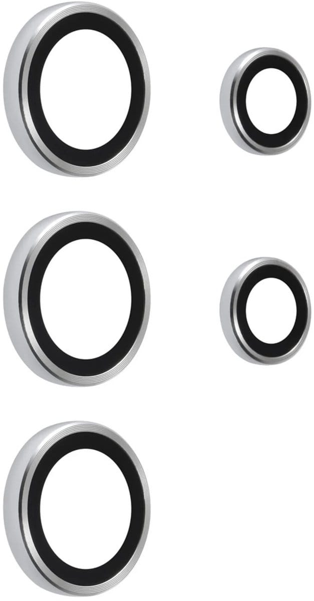 Camera lens Protector Geschikt voor: Samsung Galaxy S25 Ultra - screen protector - glas - bescherm je camera - beschermglas - Zilver