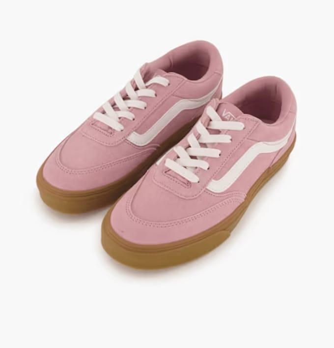 Vans Dames Sneaker Brooklyn Ls Suede Gum Pink Dawn | Rose | Maat: 37