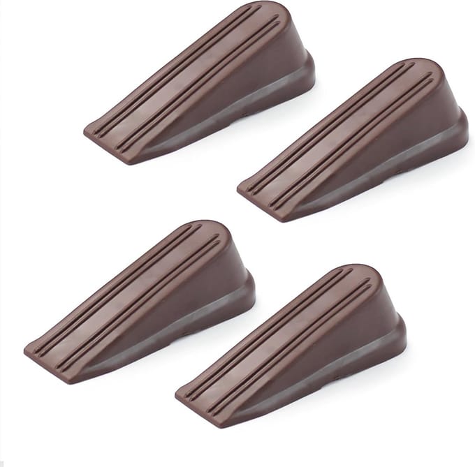 Rubberen Deurstopper - Set van 4, Schokabsorberend, Geluiddempende Bescherming voor Meubilair en Muren