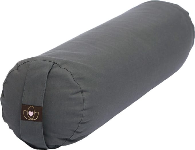 Yoga bolster eco antraciet rond - Lotus