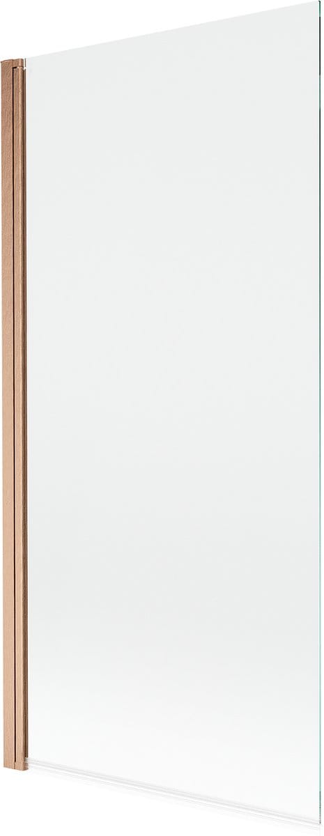 Mexen Mist douchewand 1-deurs 90 x 150 , transparant, geborsteld koper - 8A9-090-001-65-00
