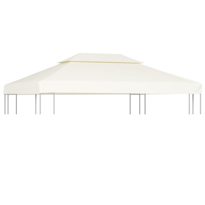 vidaXL - Vervangend - tentdoek - prieel - 310 - g/m² - 3x4 - m - crèmewit
