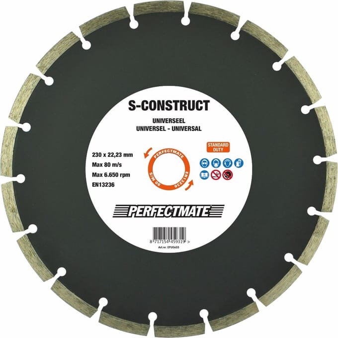 InterDynamics Diamantzaag Perfectmate 230mm S-Construct