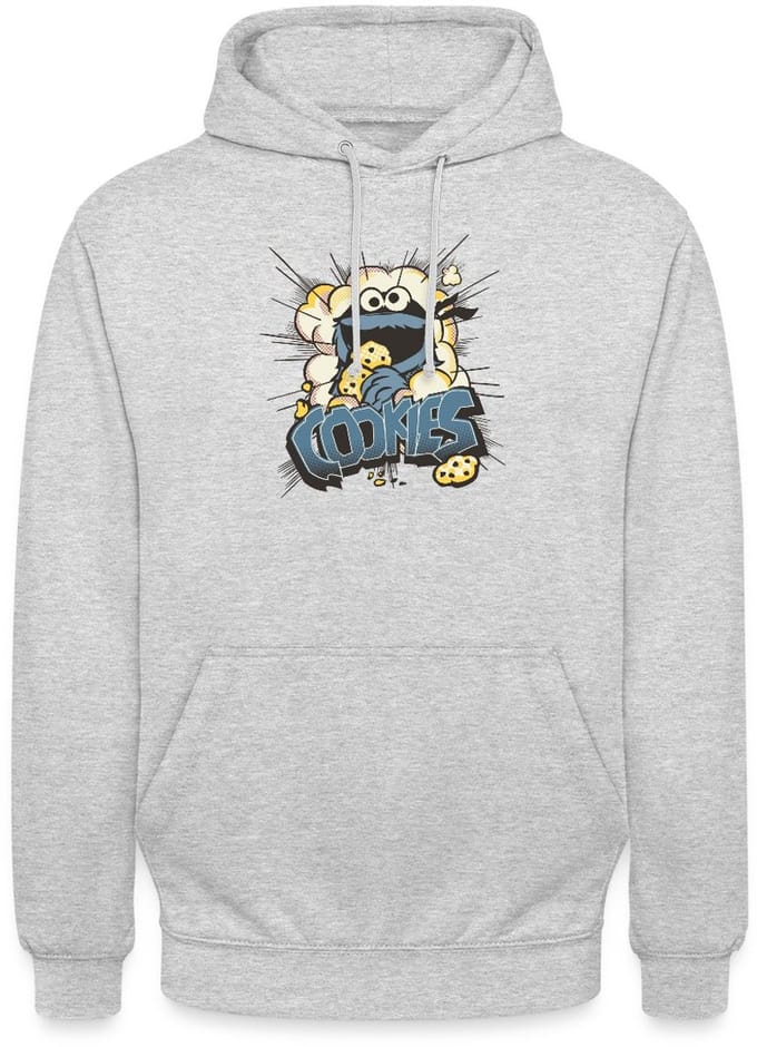 Sesamstraat Koekiemonster En Koekjes Hoodie Unisex