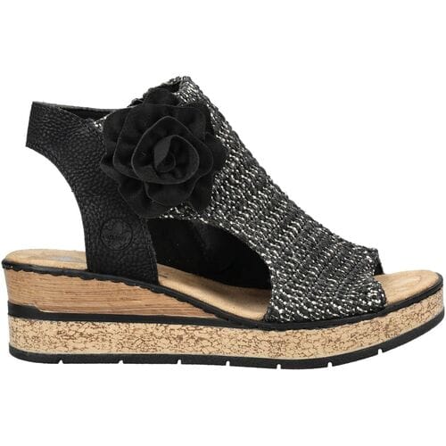 Sandalen met sleehak Rieker -