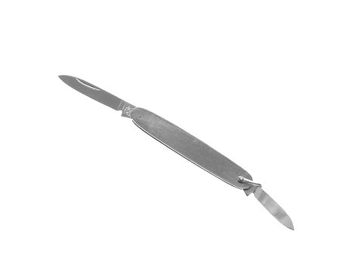 Zakmesje Adola - damesmesje voor handtas - zilverkleurig - 7,7 cm