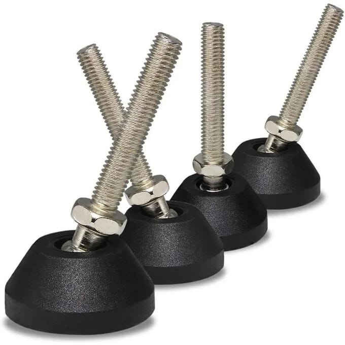 Draaibare 40xM8x50mm Verstelbare Waterpas Steunvoeten Met Schroeven DIY Meubelpoot Set van 4