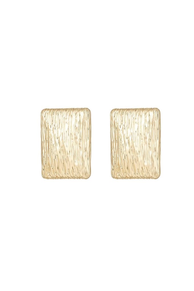 Yehwang-Quya- Stainless steel oorbellen- goud- statement oorbellen