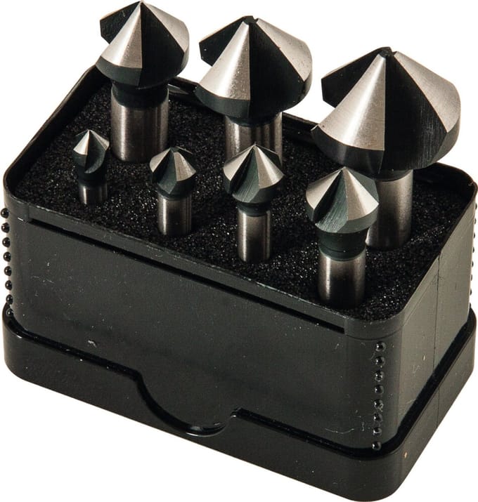 Verzinkborenset HSS 6.3 - 25 90° (7st)