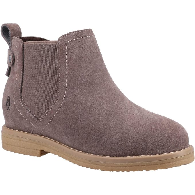 Hush Puppies Meisjes Mini Maddy Suede Enkellaarsjes (Grijs)