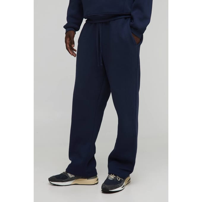 Basic jogger met rechte pijpen | Navy | Size Small