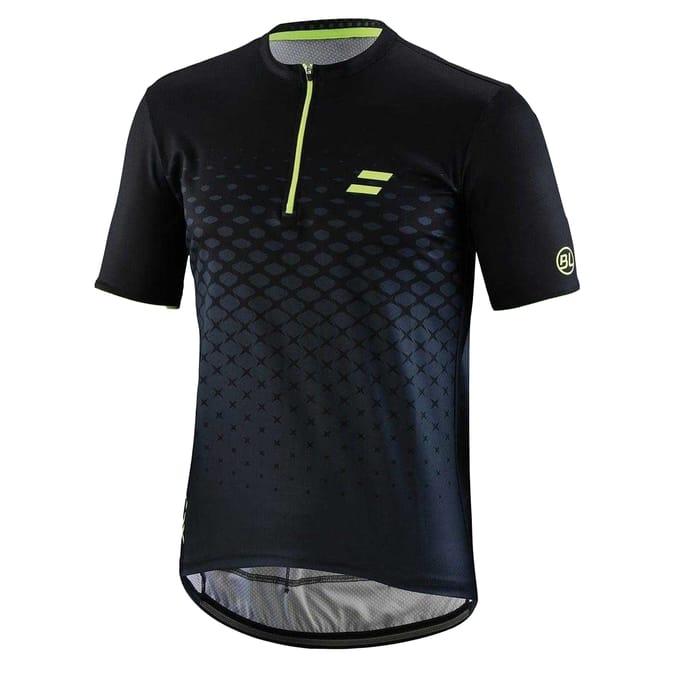 Bicycle Line Heren Rayon Fiets Trui (Zwart/geel)