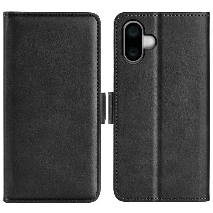 Comfycase Apple iPhone 16 Bookcase Hoesje Zwart