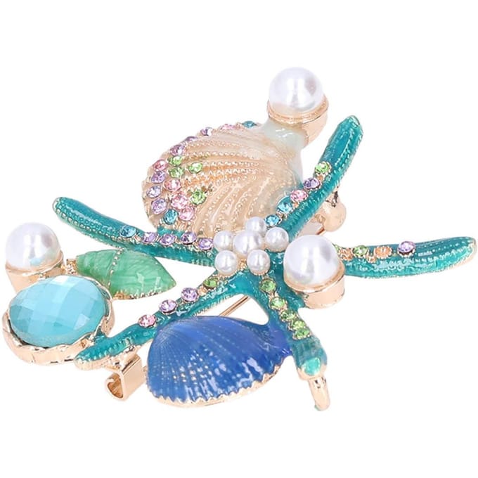 Broche 4 Couleurs Différentes Belle Apparence Fabrication Fine Fait Main Épingles de SûretéBleu bleu
