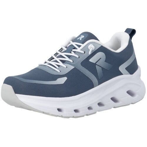 Rieker Dames Sneaker Low W3504-12 Blauw Schoenen
