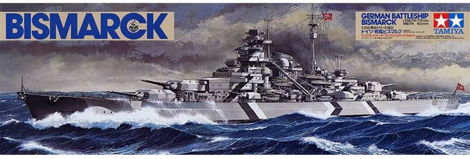 Tamiya Modelbouwpakket Schepen - 78013 WWII German Battleship Bismarck Plastic - 1:350 - Modelbouw