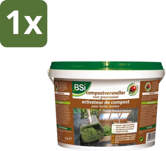 BSI – Compostversneller – Voor Grasmaaisel – 6 kg - 1 stuk