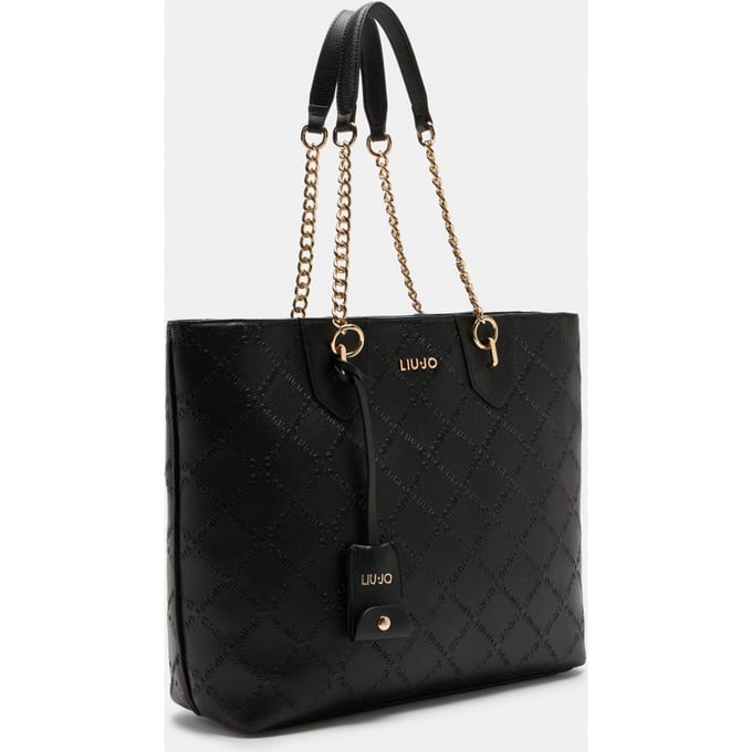 Liu Jo Adonide Shopping Bag Dames Shopper - Zwart - PU - One Size