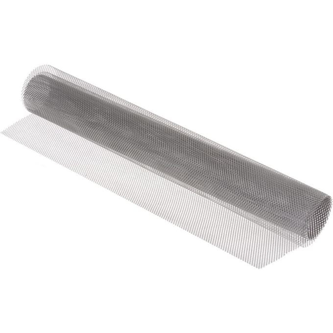 Tekenrooster, 2x4mm, 40x100cm, aluminiumkleurig