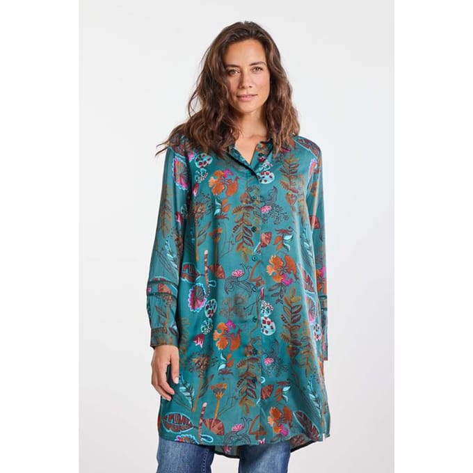 DIDI Dames Tunic Briliante Green Mystara print maat 48