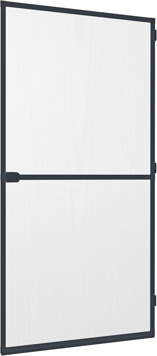 Insect Screen Deur Vliegengaas - Aluminium Frame - Insectenbescherming - Antraciet