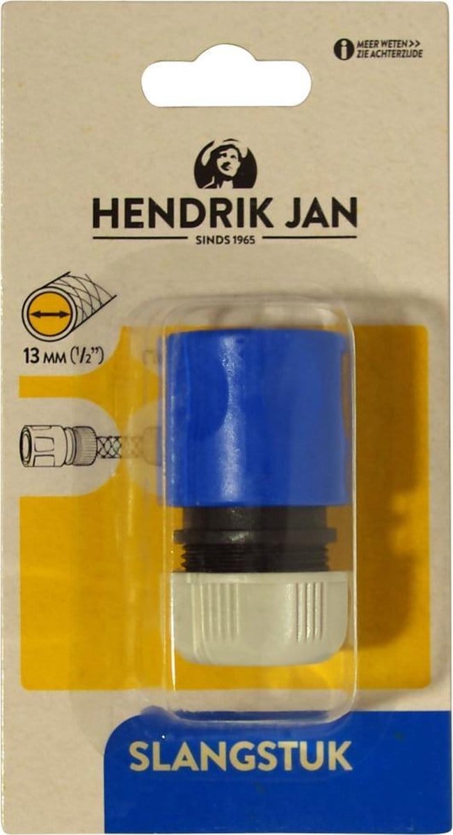Hendrik Jan - Slangstuk - Kunststof - 1/2 - 13 mm