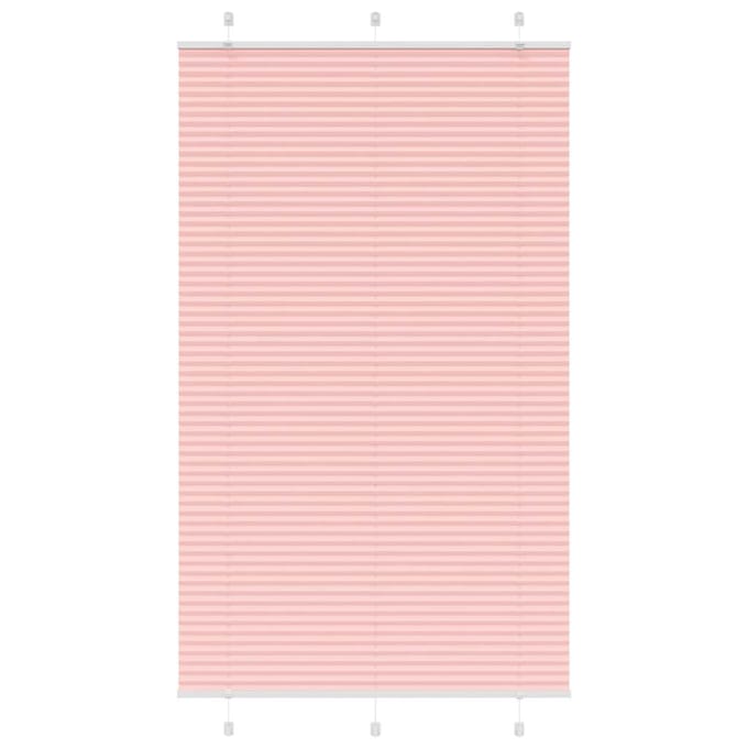 vidaXL - Plissé - rolgordijn - 120x200cm - stofbreedte - 119,4cm - polyester - roze