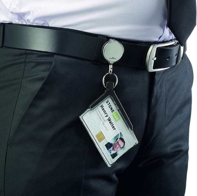 Set van 10 Luxe Kaarthouders met Chrome Uitschuifmechanisme - ID Kaart Bescherming