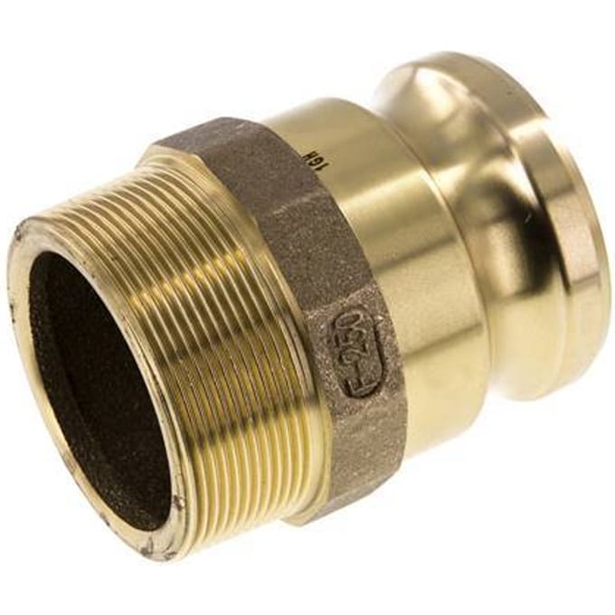 Camlock DN 60 (2 1/2'') Koppeling MessingR 2 1/2'' met buitendraad Type F MIL-C-27487