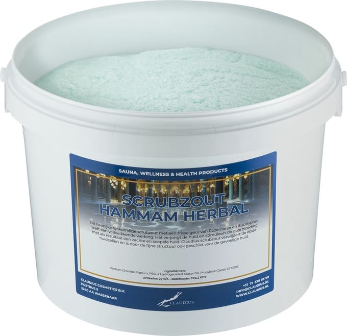 Scrubzout Hammam Herbal - 20 KG - Hydraterende Lichaamsscrub