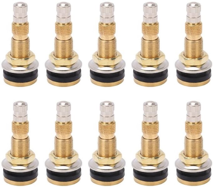 Allecto - Tubeless Ventiel - 10 Stuks - Messing Kwaliteit - Tr618a