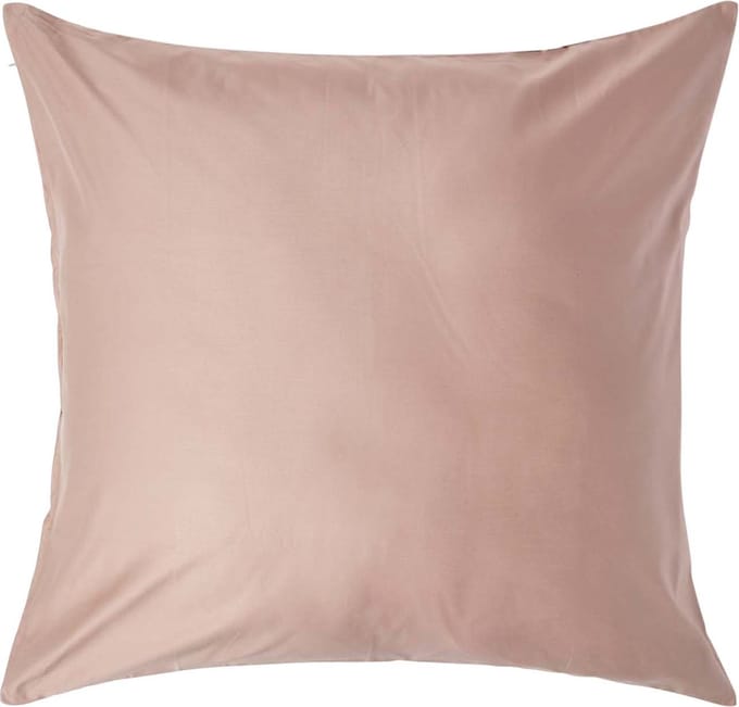 Homescapes Luxe Satijn Kussensloop 80x80 cm – Beige – 100% Egyptisch Katoen – Draaddichtheid 1000