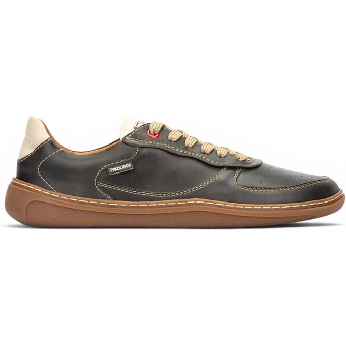 Pikolinos Pine Green Leren Sneakers Trainer Barefoot Schoenen - Aranjuez