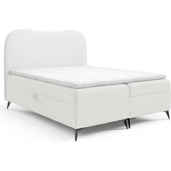 Boxspring Adler bouclé met opbergruimte 140 x 200 cm | NADUVI Collection