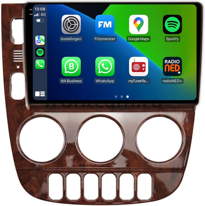 Carplay autoradio voor Mercedes ML | 1999 t/m 2004 | Android 13 | Draadloos Apple Carplay & Android Auto | 2GB + 32GB | 8-Core processor | Davilon | 2025 model | 1999 2000 2001 2002 2003 2004 | Bluetooth & Wifi