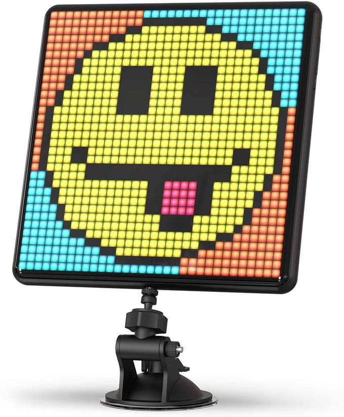 Divoom - Pixoo-max - 32x32 pxl - Digitale Fotolijst - Pixel Art Display (Zwart)