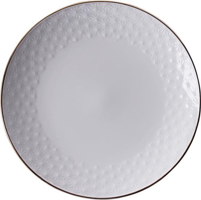 Tokyo Design Studio - Nippon White Gold Rim Plate 16.5cm Star