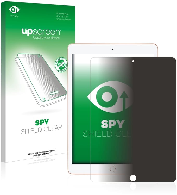 upscreen - privacy screenprotector voor Apple iPad WiFi / Cellular 10.2" 2019 - Folie Beschermfolie Blauwlichtfilter