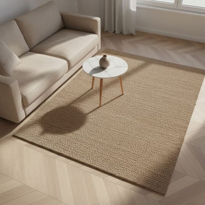 Zeegras vloerkleed 80x150 cm - rechthoekig vloerkleed - 4shine