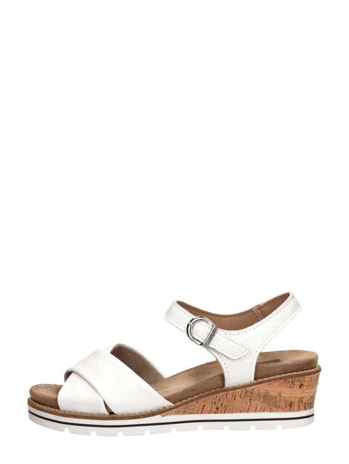 SUB55 Comfort Collection Klara 02 Sandalen Plat - Wit - Maat 40
