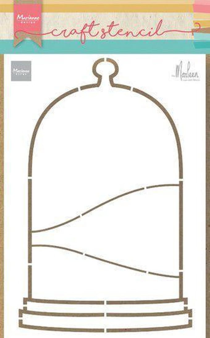 Marianne Design Craft stencil Bell jar by Marleen