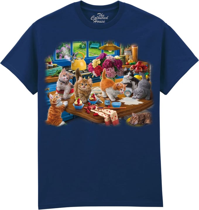 Katten Kittens In The Kitchen The Coloured House T-shirt M