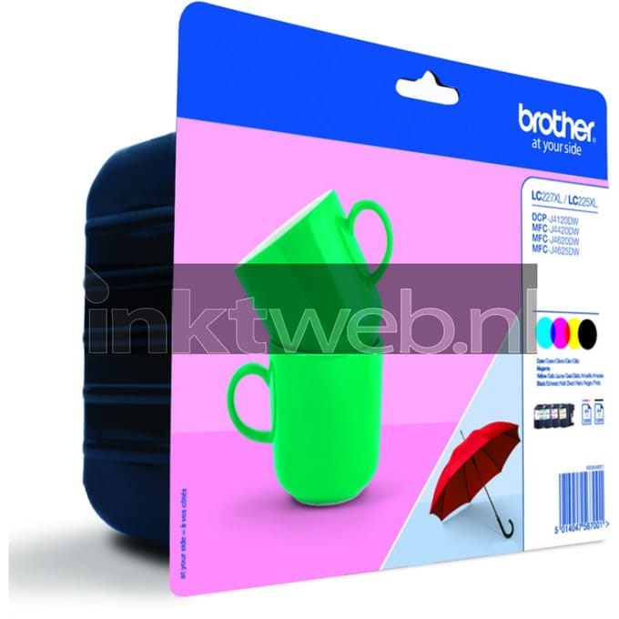 Brother Inktcartridge LC-227XLVALBP 4-kleuren Multipack Hoge capaciteit