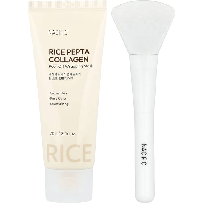 NACIFIC Rijst Pepta Collageen Peel-Off Wrapping Masker voor een stralende en verstevigende huid 70g white