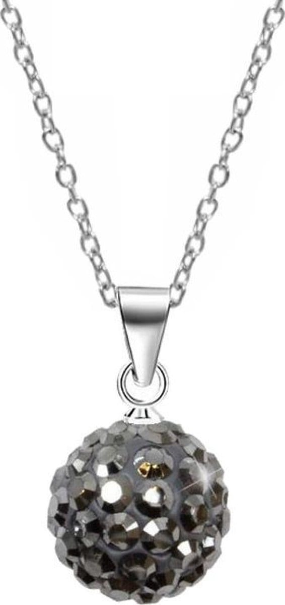 Fako Bijoux® - Ketting - Disco Dots - Hanger - Grijs