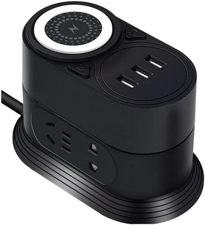 Oplaadstation Camera - Verborgen Camera - Ruimte Bewaken - Met Bewegingssensor - 4K Resolutie - Zwart