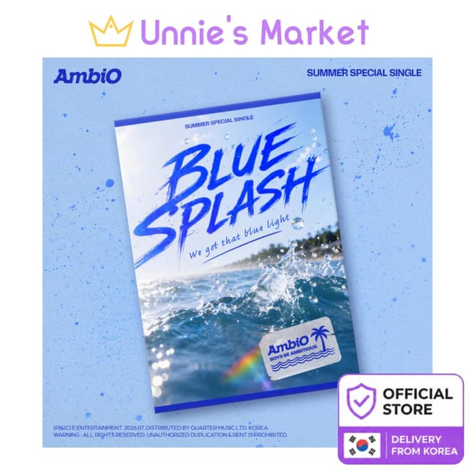 [Précommande] AmbiO [SPLASH BLEU] Single Spécial Été + Cadeau Gratuit 1EA white