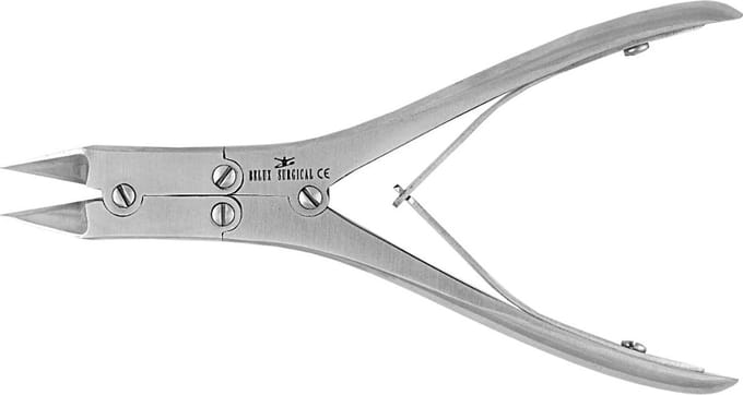 Benelux Surgical Instruments / Nagelknipper Recht / Spits - Dubbele Scharniertang - 14.6 Cm