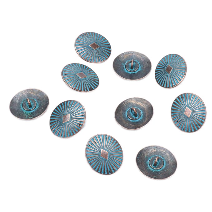 10 Pièces Bouton Alliage Motif Décoratif Circulaire Délicat Élégant Durable Accessoires Vêtements
